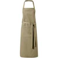 Apron - Khaki -  Zástěra z pevné tkaniny se 2 kapsami a 1m stuhami pro… | reklamní Kuchyň