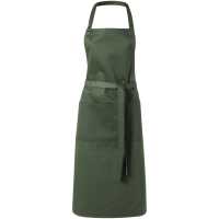 Apron -  Zástěra z pevné tkaniny se 2 kapsami a 1m stuhami pro… | reklamní Kuchyň