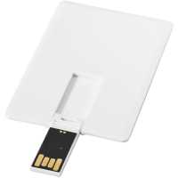 Credit Card White 4GB - Bílá - Slim USB kreditní karta.  PVC free. Plast. | reklamní Flash