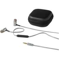 Jazz - Černá / stříbrná -  Exkluzivní design sluchátek v hliníkovém plášti dodávají… | reklamní Sluchátka a reproduktory