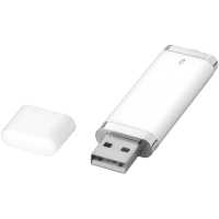 Ploché USB - Bílá - Ploché USB 4 GB.  Plast. | reklamní Flash