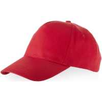 Memphis - Červená - Značková čepice 5-ti panelová s upínáním na suchý zip. | reklamní Čepice, kšilty a klobouky