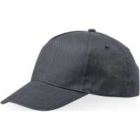 Memphis - Šedá - Značková čepice 5-ti panelová s upínáním na suchý zip. | reklamní Čepice, kšilty a klobouky