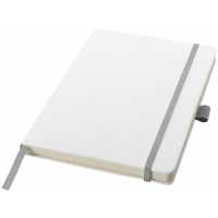 Limeira - Bílá - Mini poznámník  A6. Klasický papírový poznámník v deskách… | reklamní Bloky a lepící bločky