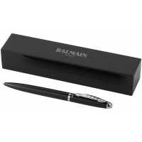 Lady - Černá - Kvalitní kuličkové pero, které má krystalem dekorovaný top,… | reklamní Kovové propisky