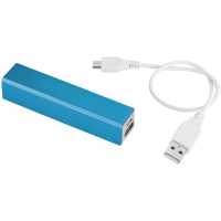 Powerbank Volt - Světle modrá - Powerbanka s indikátorem pokud je zařízení plně nabito.  | reklamní Powerbanky