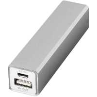 Powerbank Volt - Stříbrná - Powerbanka s indikátorem pokud je zařízení plně nabito.  | reklamní Powerbanky