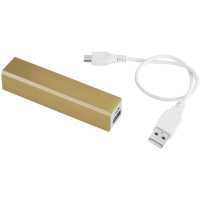Powerbank Volt - Zlatá - Powerbanka s indikátorem pokud je zařízení plně nabito.  | reklamní Powerbanky