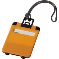 Taggy - Oranžová signální - Visačka na kufr/tašku s gumovým očkem. | reklamní Ostatní