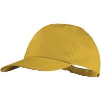 Basic - Žlutá - 5-ti panelová bavlněná čepice s upínáním na suchý zip. | reklamní Čepice, kšilty a klobouky