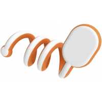 Laci - Oranžová - Organizér kabelů slouží ke svinutí, uložení a uklizení… | reklamní Kancelářské potřeby