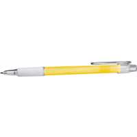 Trysk - Žlutá - Nejoblíbenější plastová propiska s modrou náplní, gumovým… | reklamní Plastové propisky