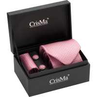 Natal - Růžová - Pánská dárkový set, obsahuje kravatu, kapesníček, manžetové… | reklamní Osobní a kuřácké potřeby