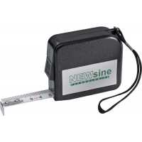 Gyan - Černá - Ocelový 5 metr s zarážkou, funkcí přetáčení a kovovou… | reklamní Metry