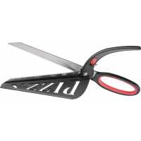 Manzo - Černá - Ostré nerezové nůžky na pizzu, možno mýt v myčce, tepelně… | reklamní Kuchyň