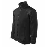 Fleece Jacket Hi-Q 360 - Ebony gray - Luxusní celopropínací unisexová fleecová bunda atraktivního… | reklamní Fleecové