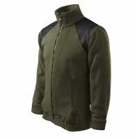 Fleece Jacket Hi-Q 360 - Military - Luxusní celopropínací unisexová fleecová bunda atraktivního… | reklamní Fleecové