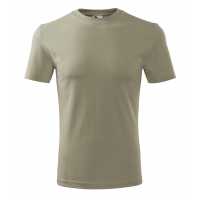 Classic New - Khaki - Kvalitní pánské tričko nižší gramáže vhodné pro potisk a… | reklamní Krátký rukáv
