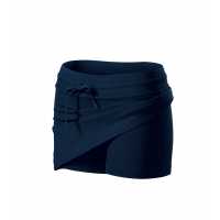 Skirt 2in1 - Námořní modrá - Dámská sukně s všitými kraťasy ze stejného materiálu.… | reklamní Kalhoty-Tepláky