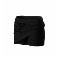 Skirt 2in1 - Černá - Dámská sukně s všitými kraťasy ze stejného materiálu.… | reklamní Kalhoty-Tepláky