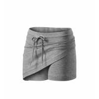 Skirt 2in1 - Tmavě šedý melír - Dámská sukně s všitými kraťasy ze stejného materiálu.… | reklamní Kalhoty-Tepláky