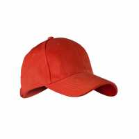 Čepice 6P - Červená - Kvalitní šestipanelová čepice z broušené bavlny se sníženým… | reklamní Kšiltové