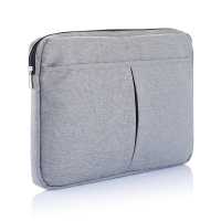 Laptop sleeve 15" - Šedá - Praktické polyesterové polstrované pouzdro na laptop.  S … | reklamní Pouzdra na tablety a telefony