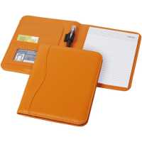 Ebony A5 - Oranžová - Portfolio A5 Ebony. Portfolio s očkem na pero a několika… | reklamní Desky
