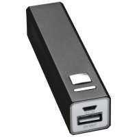 Power Bank - Černá - Kovová PowerBanka pro snadné nabíjení mobilního / chytrého… | reklamní Powerbanky