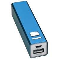 Power Bank - Modrá - Kovová PowerBanka pro snadné nabíjení mobilního / chytrého… | reklamní Powerbanky