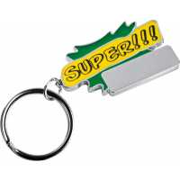 Super - Zelená - Klíčenka Super!!! | reklamní S přívěskem