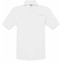 Safran Pocket - Bílá - Pánské Piqué Polo. Límec a manžety v žebrovém úpletu, 2… | reklamní Polokošile