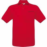 Safran Pocket - Červená - Pánské Piqué Polo. Límec a manžety v žebrovém úpletu, 2… | reklamní Polokošile