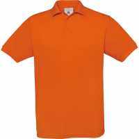 Safran - Světle oranžová - Fine Piqué Polo triko - žebrový límec a manžety,  3… | reklamní Polokošile