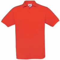 Safran - Oranžová - Fine Piqué Polo triko - žebrový límec a manžety,  3… | reklamní Polokošile
