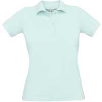 Safran Pure /women - Světle modrá - Dámské piqué Polo, límec a rukávy žebrovaný úplet, 2… | reklamní Polokošile