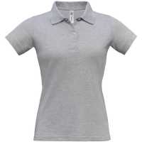 Safran Pure /women - Šedá - Dámské piqué Polo, límec a rukávy žebrovaný úplet, 2… | reklamní Polokošile