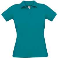 Safran Pure /women - Azurově modrá - Dámské piqué Polo, límec a rukávy žebrovaný úplet, 2… | reklamní Polokošile