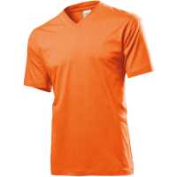 Classic V-Neck - Oranžová - Triko véčko, klasického střihu v gramáži 155g/m2. | reklamní Véčka