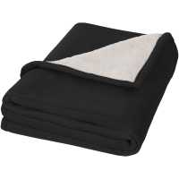 Pléd Springwood - Černá / bílá -  Luxusní hebký pléd z materiálu fleece, 140 gsm, a… | reklamní Potřeby pro domácnost
