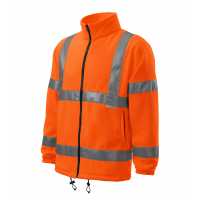 HV Fleece Jacket - Fluorescenční oranžová - Reflexní fleecová bunda z kolekce Adler High Visibility.… | reklamní Fleecové
