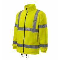 HV Fleece Jacket - Fluorescenční žlutá - Reflexní fleecová bunda z kolekce Adler High Visibility.… | reklamní Fleecové