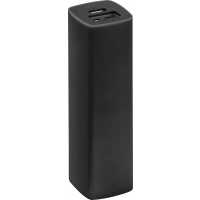Caba - Černá - Powerbanka s kapacitou 2.200 mAh včetně napájecího kabelu. | reklamní Powerbanky