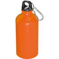 Kross - Oranžová - Nerezová ocelová láhev s karabinou, 500ml | reklamní Láhve a hrnky