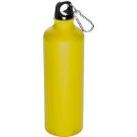 Zhan - Žlutá - Nerezová lahev z oceli s karabinou, 800ml. | reklamní Láhve a hrnky