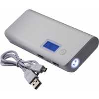 Boksburg - Bílá - Power banka o velké kapacitě(10.000mAh) s displejem a 2 USB… | reklamní Příslušenství k mobilům a tabletům