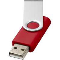 Krish USB 16GB - Červená - USB flash disk v praktickém provedení s rotační kovovou… | reklamní Flash