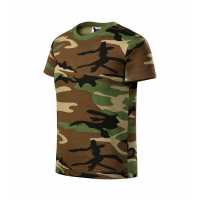 Camouflage dětské - Hnědá kamufláž - Kvalitní tričko střední gramáže ve stále populárnějších … | reklamní Trička