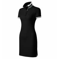 Dress up - Černá - Exkluzivní polo šaty v oblíbeném "stylu Collar up" vhodné… | reklamní Textil