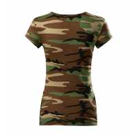 Camo Pure - Dámské triko s velmi krátkým rukávem v moderních… | reklamní Trička
